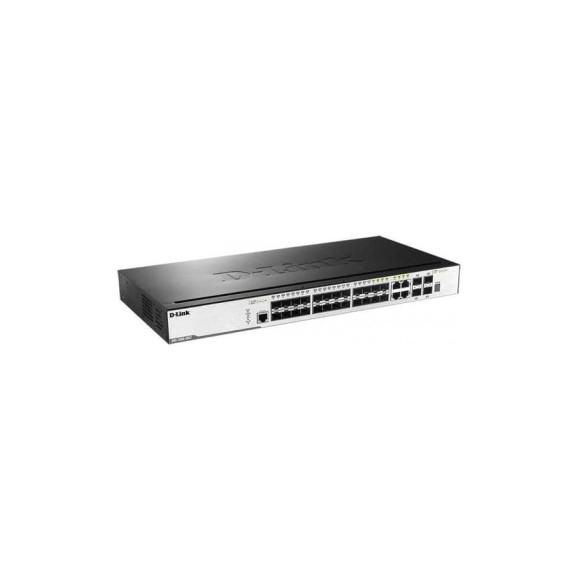 Управляемый l2 стекируемый коммутатор с 20 портами 100/1000base-x sfp 4 комбо-портами 100/1000base-t/sfp 4 портами d-link DGS-3000-28SC/A1A