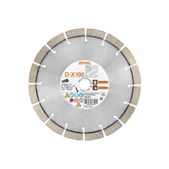 Алмазный отрезной круг, X 100 230 мм DE/FR/GB Stihl 0835-092-7000