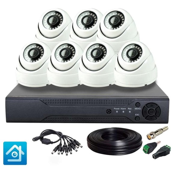 Комплект видеонаблюдения PS-link ahd 2мп kit-a207hd 7 камер для помещения 3959 Комплект видеонаблюдения PS-link ahd 2мп kit-a207hd 7 камер для помещения 3959