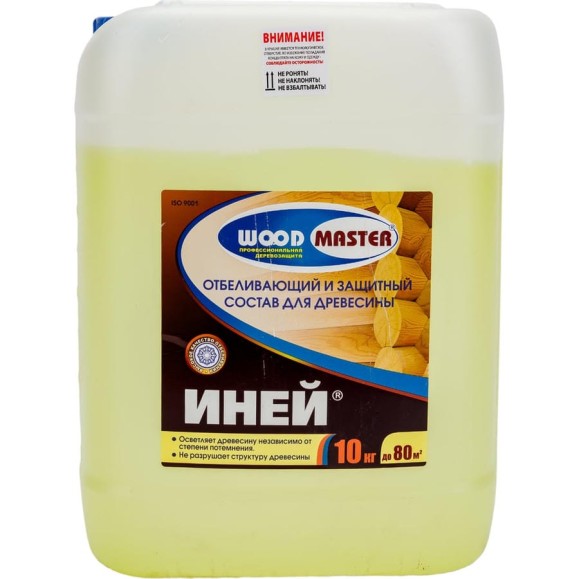 Отбеливающий и защитный комплекс для древесины Woodmaster Иней 10 кг 15861 Отбеливающий и защитный комплекс для древесины Woodmaster Иней 10 кг 15861