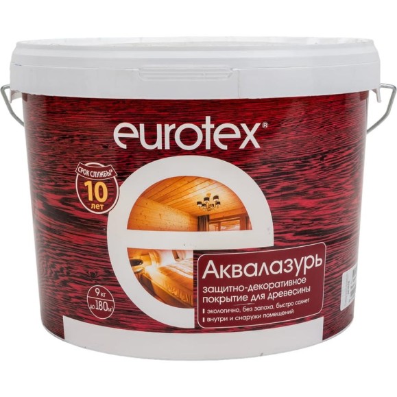 Лак акриловый Eurotex белый 9 кг 1/2 24782 Лак акриловый Eurotex белый 9 кг 1/2 24782