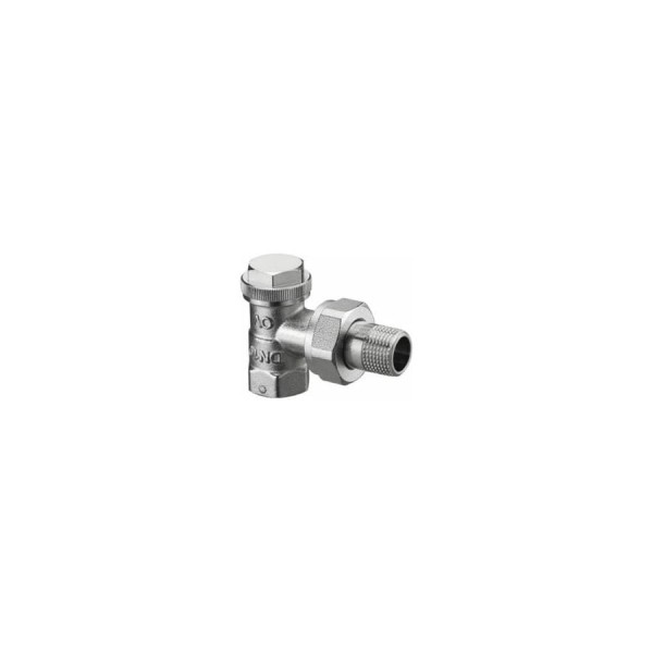 Вентиль OVENTROP Combi 3, угловой, DN-20, 3/4, ВН, никелированный, НГ со штуцером 1090363