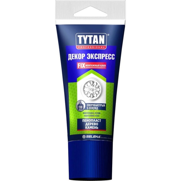 Монтажный клей TYTAN PROFESSIONAL Декор Экспресс 16165, акриловый, 210 г, белый  247384