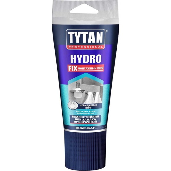 Монтажный клей TYTAN PROFESSIONAL Hydro Fix акрилатный, 150 мл, прозрачный 245999