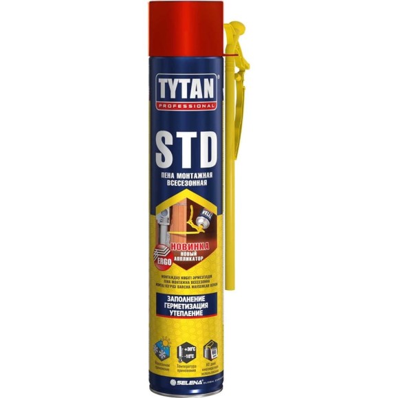 Бытовая монтажная пена TYTAN PROFESSIONAL STD эрго, всесезонная, 500 мл 251222