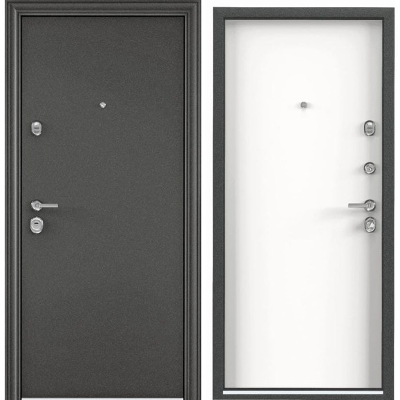 Металлическая входная дверь для квартиры Torex Ultimatum 950x2100 мм, правая, серый/белый 2000004269418