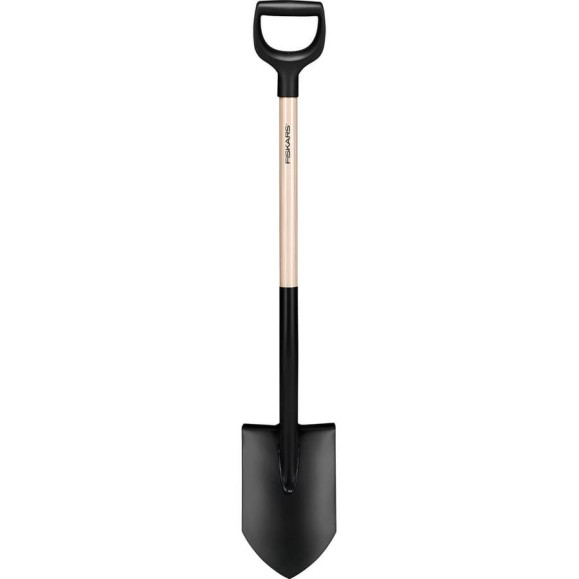 Лопата штыковая с деревянной ручкой Solid Fiskars 1066721