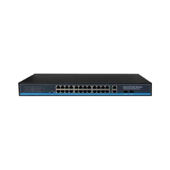 Коммутатор Giraffe 24PoE 2UpLink 10/100/1000Мб 1SFP GF-AC2422PoE gf0470