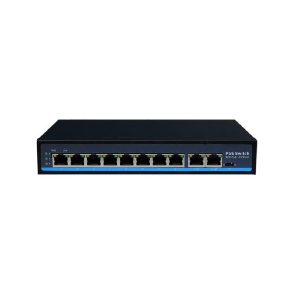 Коммутатор Giraffe 8PoE 2UpLink 10/100Мб GF-AC0820PoE gf0467