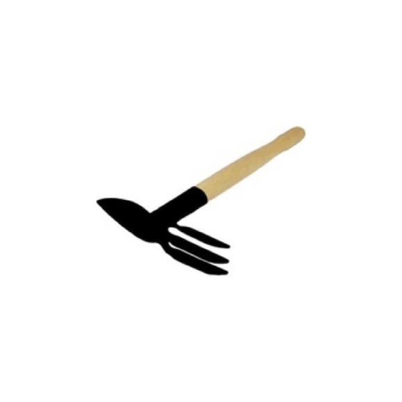 Комбинированная мотыжка ЗМИ лепесток, прямой зуб, деревянная ручка 57