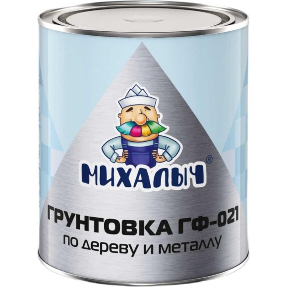 Грунтовка Михалыч ГФ-021 серая, 1.8 кг 1-961387