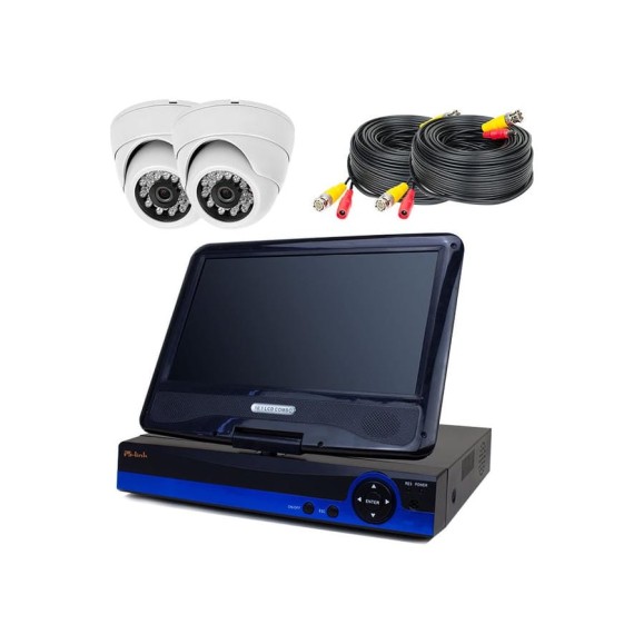 Комплект видеонаблюдения ahd PS-link 2мп kit-a9202hd 2 камеры для помещения с монитором 4392 Комплект видеонаблюдения ahd PS-link 2мп kit-a9202hd 2 камеры для помещения с монитором 4392