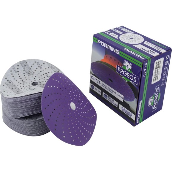 Круг шлифовальный c мультипылеотводом Purple P240, CERAMIC FILM Hookit CF775, 150 мм, 100 шт PROBOS 77547098-100 Круг шлифовальный c мультипылеотводом Purple P240, CERAMIC FILM Hookit CF775, 150 мм, 100 шт PROBOS 77547098-100