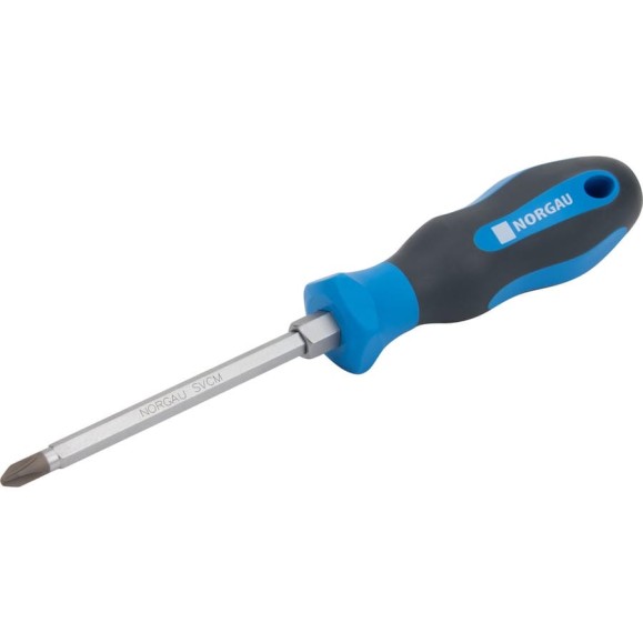 Усиленная крестовая отвертка NORGAU Phillips N163-PH2x100 062104220 Усиленная крестовая отвертка NORGAU Phillips N163-PH2x100 062104220