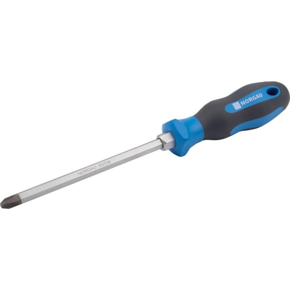 Усиленная крестовая отвертка NORGAU Phillips N163-PH3x150 062104230 Усиленная крестовая отвертка NORGAU Phillips N163-PH3x150 062104230