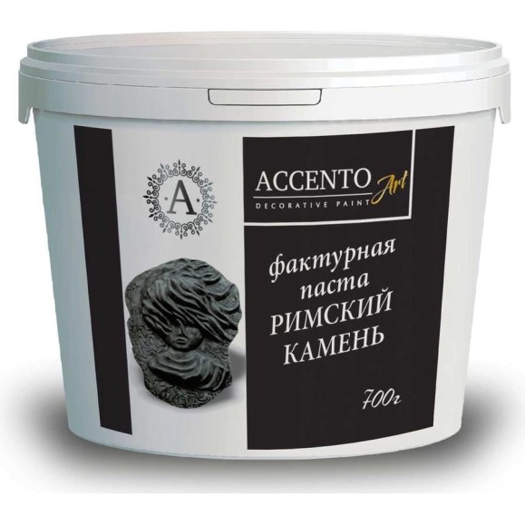 Фактурная паста AccentO ART Римский камень, 5-7 мм, 0,7кг 30773 Фактурная паста AccentO ART Римский камень, 5-7 мм, 0,7кг 30773