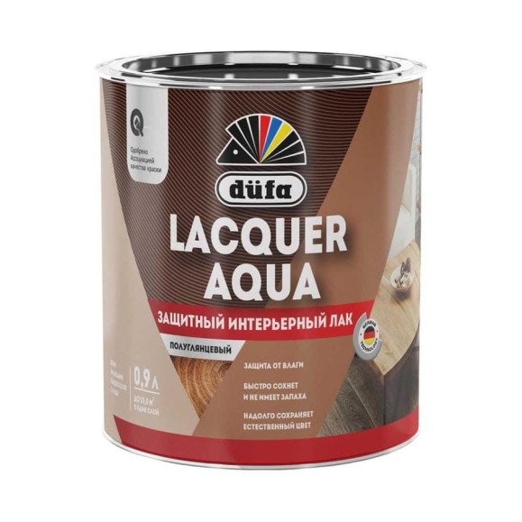 Интерьерный лак Dufa LACQUER AQUA полуглянцевый, 0.9 л МП00-009469 Интерьерный лак Dufa LACQUER AQUA полуглянцевый, 0.9 л МП00-009469