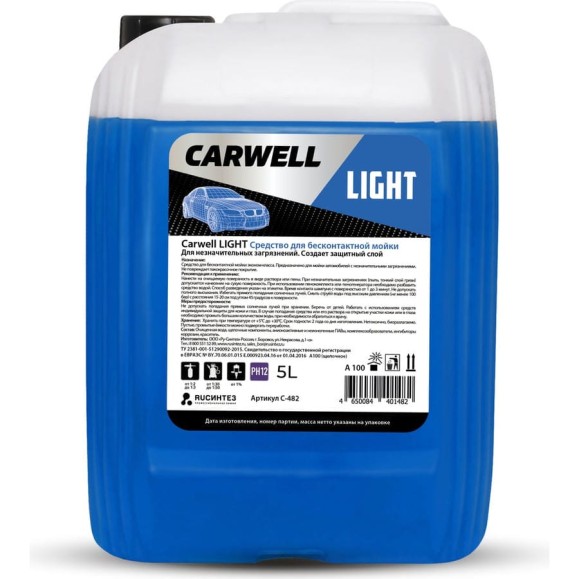 Средство для бесконтактной мойки LIGHT 5 л Carwell С-482