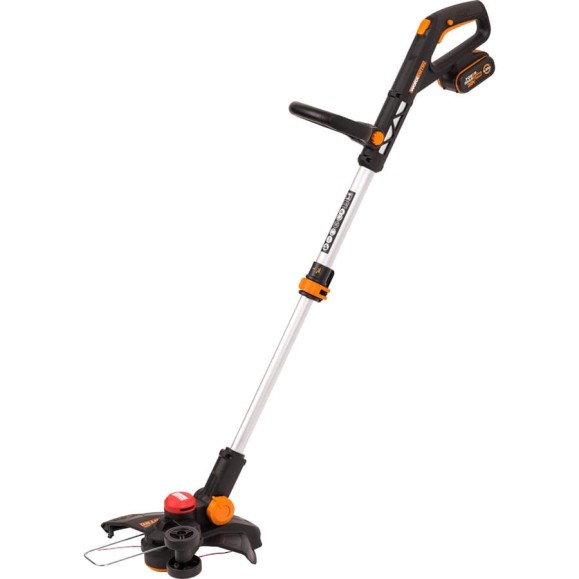 Аккумуляторный триммер WORX бесщёточный, 20В, 33см, 4Ач х1, ЗУ 2А, коробка WG173E Аккумуляторный триммер WORX бесщёточный, 20В, 33см, 4Ач х1, ЗУ 2А, коробка WG173E