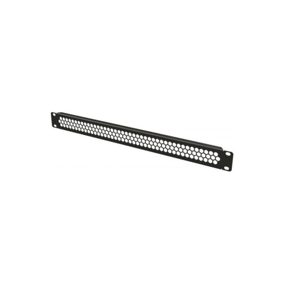 Фальш-панель Hyperline BPD-1-RAL9005 перфорированная, на 1U, цвет черный (RAL 9005) 483497