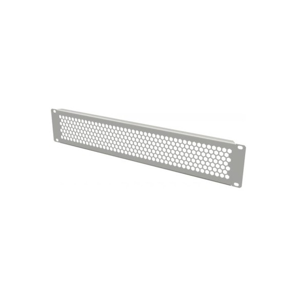 Фальш-панель Hyperline BPD-2-RAL7035 перфорированная, на 2U, цвет серый (RAL 7035) 483498