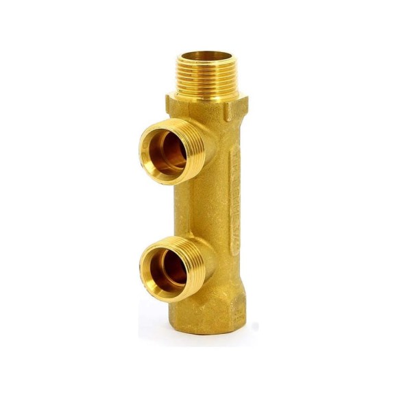 Коллектор Tiemme 2 отвода, 1 1/4"х3/4(18) евроконус (латунь) 1910028 / 1885G180502 Коллектор Tiemme 2 отвода, 1 1/4"х3/4(18) евроконус (латунь) 1910028 / 1885G180502