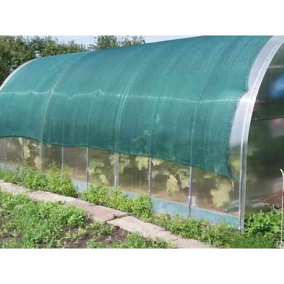 Сетка затеняющая 2x5 м, 50 г/м², степень затемнения 55% ЧЗМ 2951 Сетка затеняющая 2x5 м, 50 г/м², степень затемнения 55% ЧЗМ 2951
