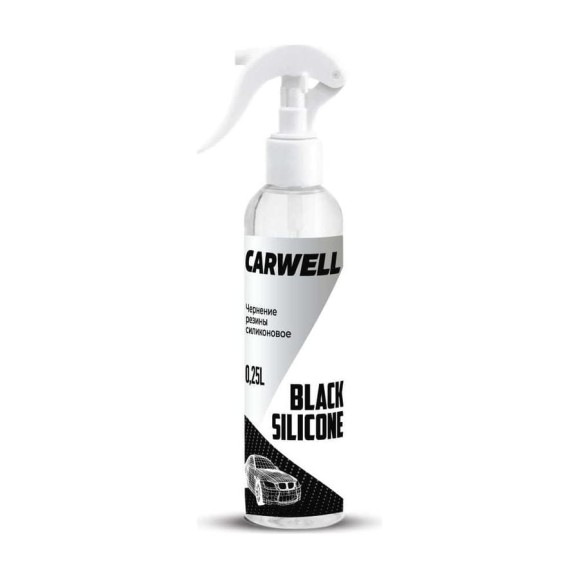 Чернение резины Carwell силиконовое BLACK SILICON 0,25 л С-185