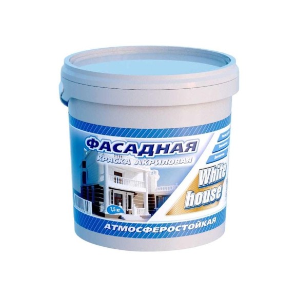 Фасадная краска White House (1.5 кг; морозоустойчивая) 15411