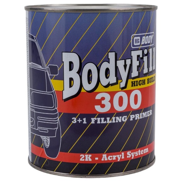 Грунт-наполнитель HB BODY 300 3+1 2К сер. 1л 3000700001 Грунт-наполнитель HB BODY 300 3+1 2К сер. 1л 3000700001