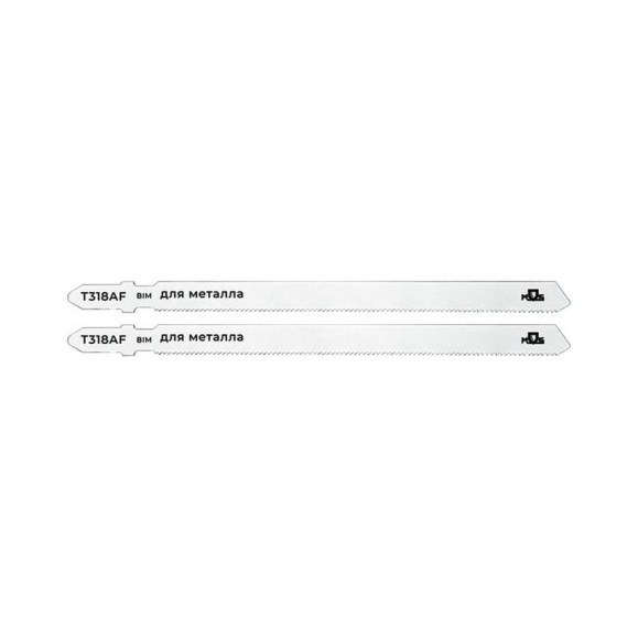 Пилка по металлу T318AF, Bimetal, 116 мм, 2 шт для лобзика MOS 40820М