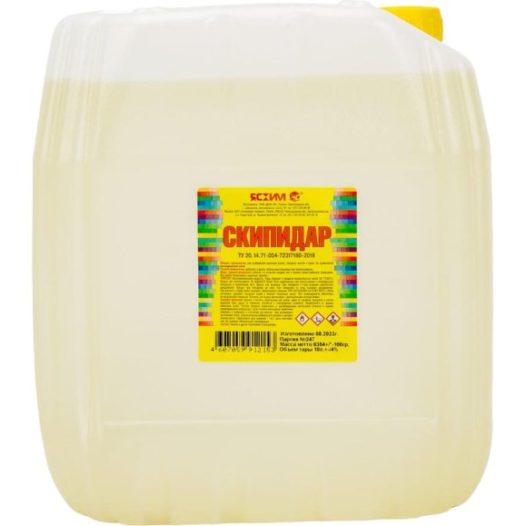 Скипидар ЯСХИМ, канистра 10 л 4607059912153