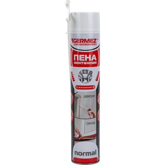 Монтажная пена Germez NORMAL 750 мл 6501501 Монтажная пена Germez NORMAL 750 мл 6501501