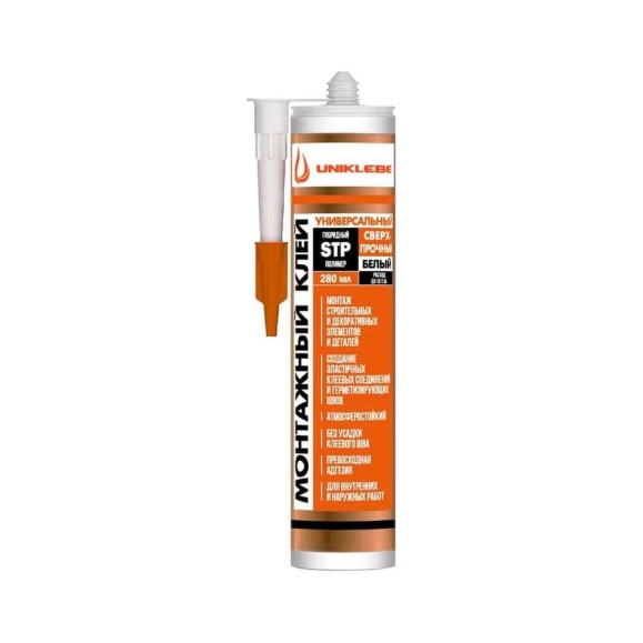 Монтажный полимерный клей UNIKLEBE 403 без растворителей, 280 мл 4030280 Монтажный полимерный клей UNIKLEBE 403 без растворителей, 280 мл 4030280