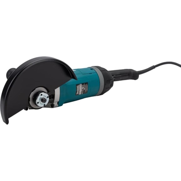 Угловая шлифовальная машина Makita 230 мм, 2700 Вт, 6600 об., плавн. пуск, антивиб рук., антирестарт, расцепляющая муфта, суперфланец, 6.5 кг GA9080FX1