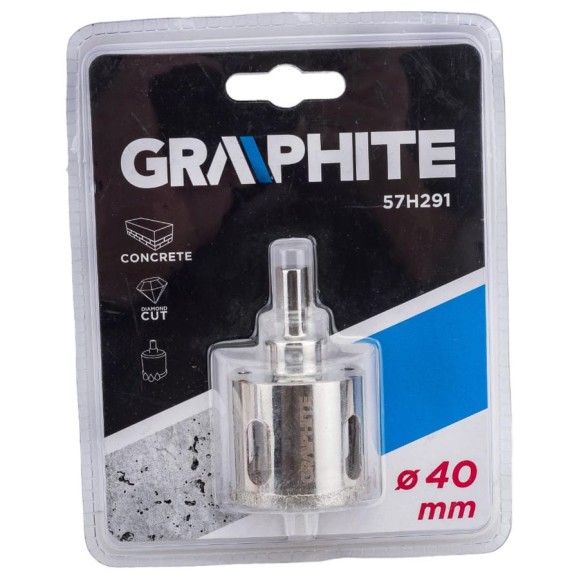 Сверло по керамической плитке 40 мм GRAPHITE 57H291 Сверло по керамической плитке 40 мм GRAPHITE 57H291