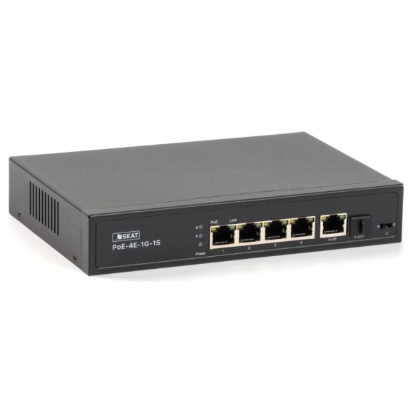 Коммутатор Бастион skat poe-4e-1g-1s 4084