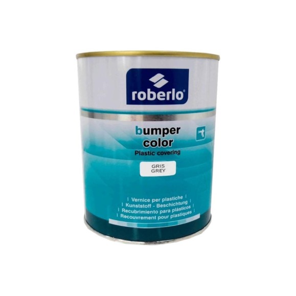 Универсальное структурное эластичное покрытие ROBERLO 1k bumper color для пластиков, серый, 1л 61160