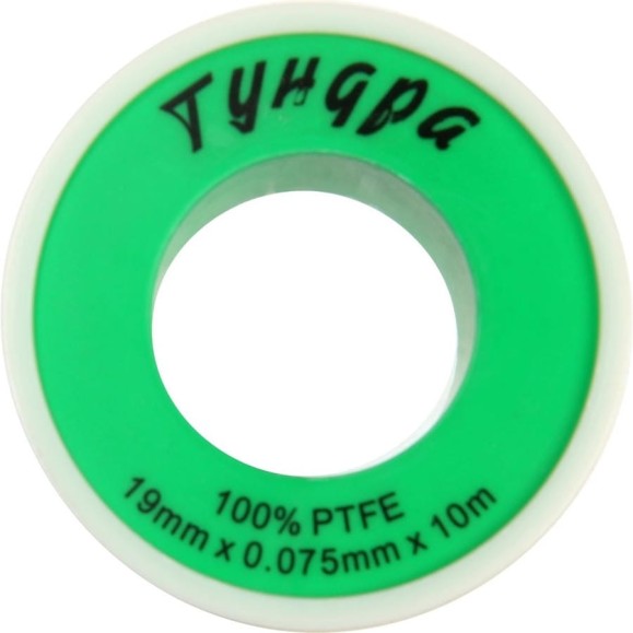 Лента ФУМ ТУНДРА 19 мм x 0.075 мм x 10 м 9378760 Лента ФУМ ТУНДРА 19 мм x 0.075 мм x 10 м 9378760