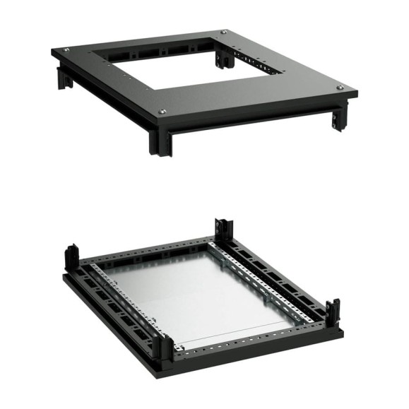 Крыша с фланцем и основание DKC для напольных 19" it-корпусов дкс серии cqe 800x800, ral9005 R5KTB88FITB
