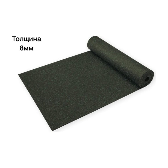 Рулонное резиновое покрытие Alegria color 850 8 мм, зеленый, 7,5 м х 1,20м (9м2) 8.7.5.850Bg Рулонное резиновое покрытие Alegria color 850 8 мм, зеленый, 7,5 м х 1,20м (9м2) 8.7.5.850Bg
