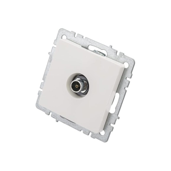 Оконечная розетка TV IEK Brite ртв11-0-брб белый BR-A10-O-K01 Оконечная розетка TV IEK Brite ртв11-0-брб белый BR-A10-O-K01