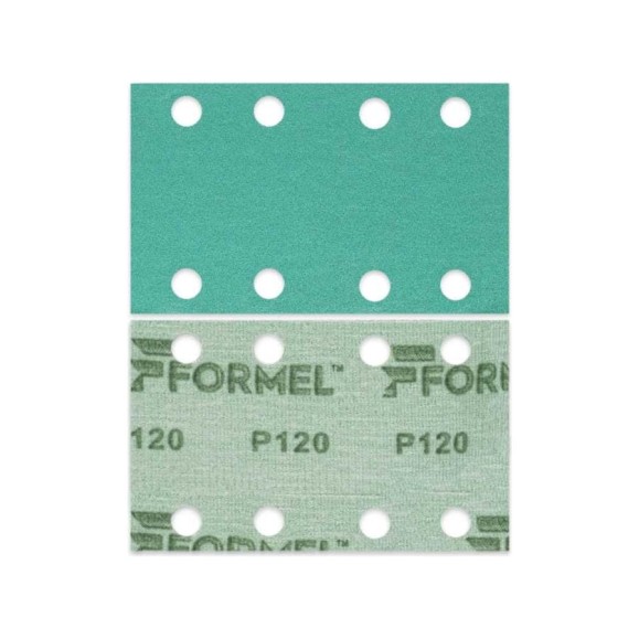 Полоса на пленочной основе FILM 81x133 мм, 8 отв., P120, 50 шт Formel 82352130120 Полоса на пленочной основе FILM 81x133 мм, 8 отв., P120, 50 шт Formel 82352130120