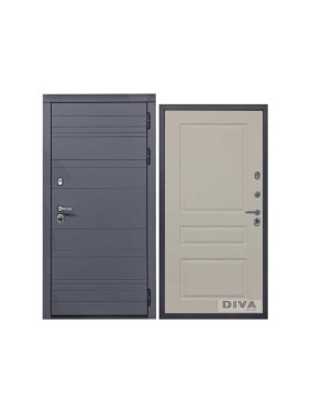 Дверь DIVA МД-39 2050x960 мм, правая, Серая-Д13 Софт Шампань УТ-00075430