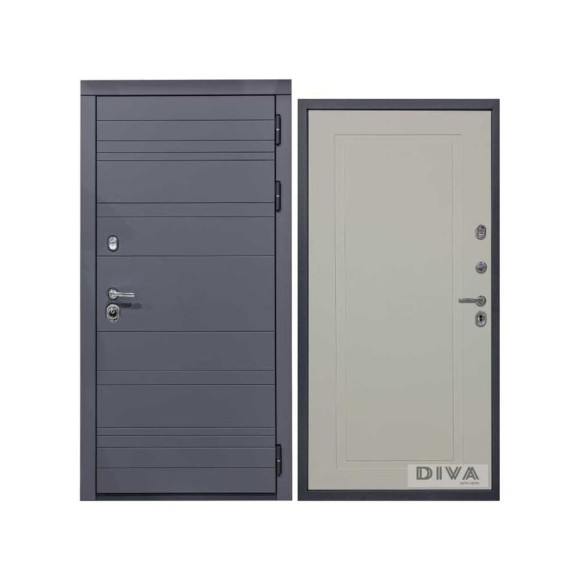 Дверь DIVA МД-39 2050x960 мм, правая, Серая-Н10 Софт Шампань УТ-00075480