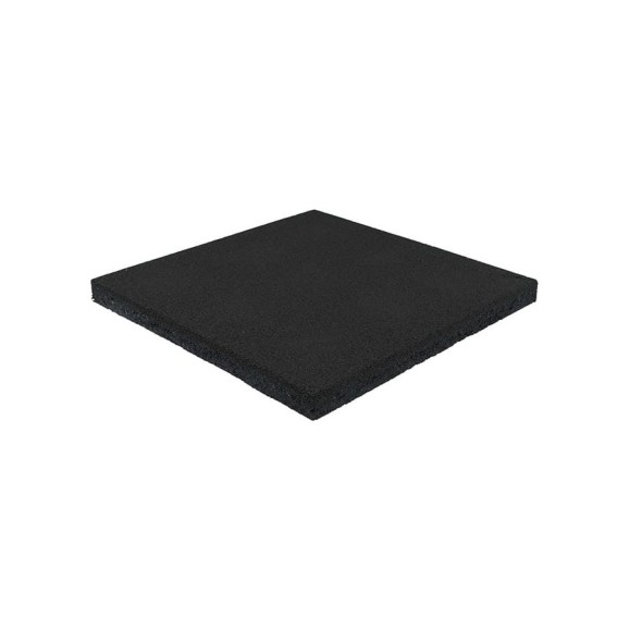 Полнотелая плитка из резиновой крошки Rezcon 500x500x40 мм, черная Pp50050040blk