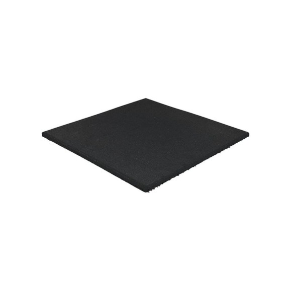 Полнотелая плитка из резиновой крошки Rezcon 500x500x10 мм, черная Pp50050010blk