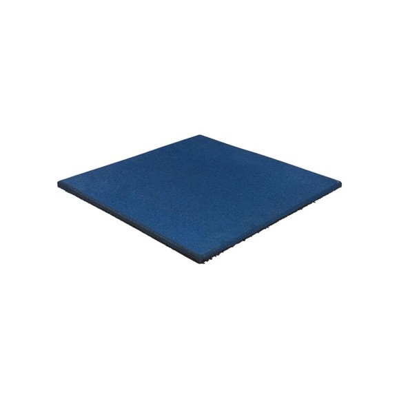 Полнотелая плитка из резиновой крошки Rezcon 500x500x10 мм, синяя Pp50050010bl