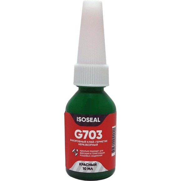 Анаэробный неразборный фиксатор резьбы Isoseal G703, красный, 10 мл 7031002 Анаэробный неразборный фиксатор резьбы Isoseal G703, красный, 10 мл 7031002