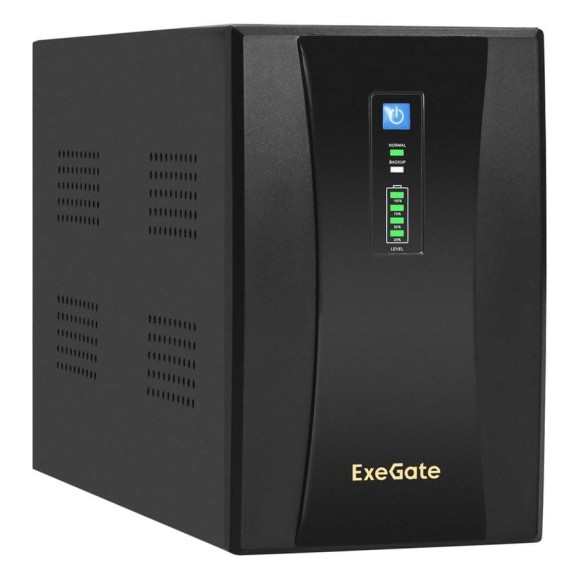 Источник бесперебойного питания ExeGate SpecialPro UNB-2C13.RJ.USB 2C13, RJ45 11,USB, металлический корпус, Black 292612